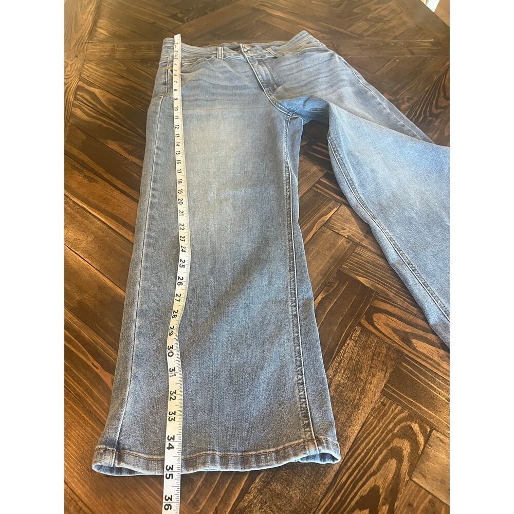 Judy Blue Wide Leg Crop Jeans Stretch Denim Women 9/29 JB88616 Summer Preppy - Picture 8 of 13